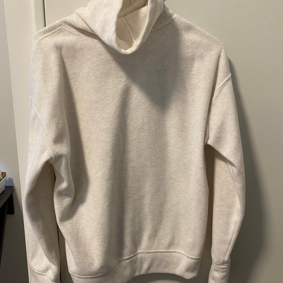 White Go-Warm Micro Performance Fleece Funnel-Neck Pullover for Women Old Navy - Picture 6 of 7